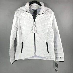 NWT FREE COUNTRY Full Zip White Outside‎ Jacket w/Pockets 513LOF2220 Size M